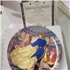 Image 8 : 9 collector plates, includes several disney plates with COA