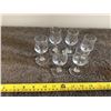 Image 1 : Set of 6 small brandy snifters.  3 1/2" tall