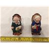 Image 1 : Vintage retro ceramic salt and pepper, grandma and grandpa in rocking chairs.  Stamped Japan