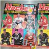 Image 3 : two NHL sticker books , partly filled