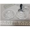 Image 2 : Cut glass candle holders, serving dishes etc & glass vase