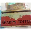 Image 4 : Sharps toffee tin with lid (not attached) wooden box