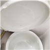 Image 5 : 3 pieces Irving ceramic Soup tureen with large chip in lid, plus two other ceramic / porcelain piece