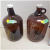Image 1 : 2x 160oz bottles brown glass one has A&W Root Beer lid