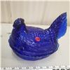 Image 2 : large cobalt blue hen on a nest - has chips