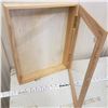 Image 2 : hinged wood glass display case 15"x11"