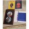 Image 1 : RCMP scarlet tunic collection of books, framed plates and art work -"The three Sergeants / Les Trois