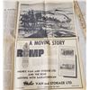 Image 13 : old newspaper collection from RCMP centenniel, the ads in paper are are mostly large RCMP Newspaper 