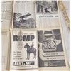 Image 15 : old newspaper collection from RCMP centenniel, the ads in paper are are mostly large RCMP Newspaper 