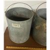Image 2 : 2 Galvanized Pails 14" High