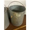 Image 3 : 2 Galvanized Pails 14" High