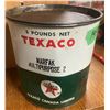 Image 2 : Texaco 5lb Lubricant Tin dent on Back Side