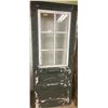 Image 1 : Vintage Door 32" x 80" 6 pane window and mail slot