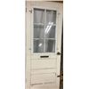 Image 4 : Vintage Door 32" x 80" 6 pane window and mail slot