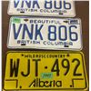Image 3 : 3 Lisence Plate - Pair of BC and 1 Alberta
