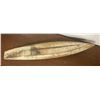 Image 3 : Folk Art Wooden Boat 20" Long