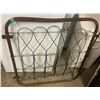 Image 1 : Metal Garden Gate 36"H 32"W Has Latch + Hinges