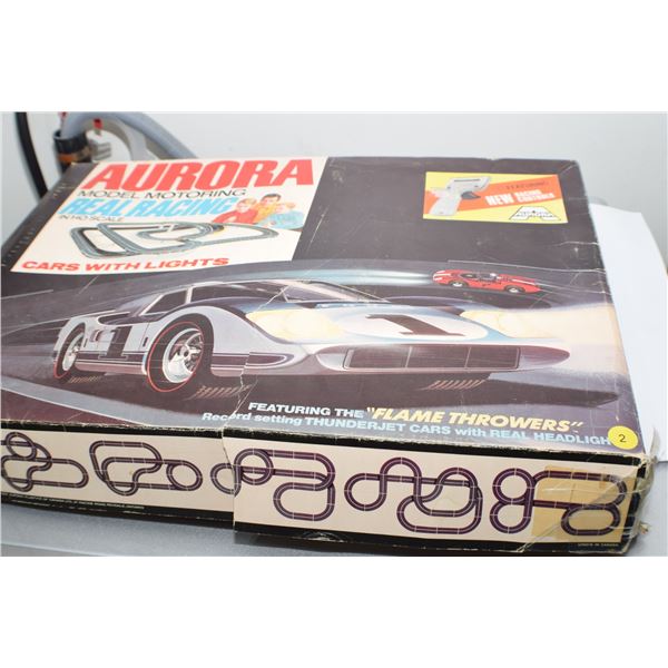 1970 Aurora Real Racing Toy Set & Box untested