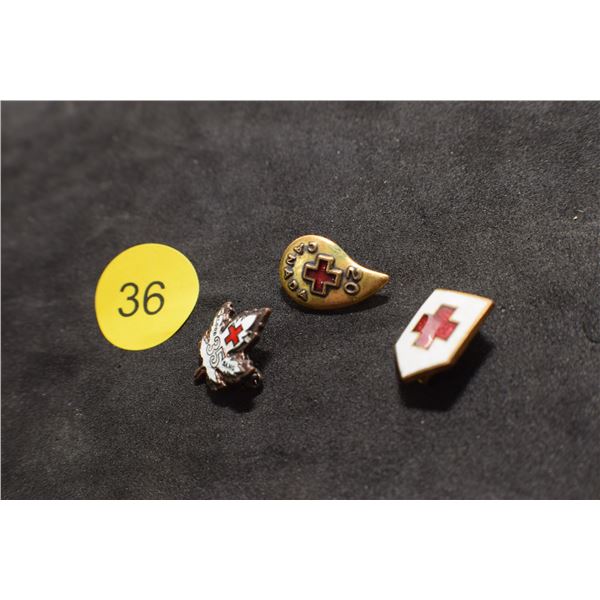 Antique Red Cross Pin's (scully)