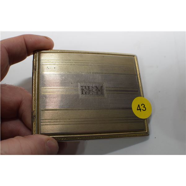 Evans Nickle Silver Cigarette Case