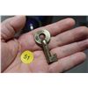 Image 1 : Antique Brass CPR Railway Key