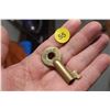 Image 1 : Antique Brass Burlington Northern Railway Lock Key