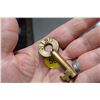 Image 2 : Antique Brass Pere Marquette Railroad Railway Lock Key