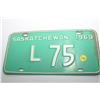 Image 1 : 2 Digit 1969 License Saskatchewan Plate