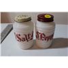 Image 1 : Milk Glass Range Salt & Pepper