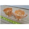 Image 4 : Peach Lustre Cream and Sugar Set