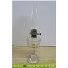 Image 1 : Clear Glas Oil Lamp With Shade (15" High)