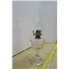 Image 3 : Clear Glas Oil Lamp With Shade (15" High)