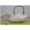 Image 1 : Duck Teapot With Wicker Handle