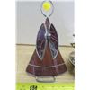 Image 2 : Wind Up Christmas Tree Music Box and 8" Tall Stained Glass Angel