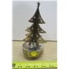 Image 5 : Wind Up Christmas Tree Music Box and 8" Tall Stained Glass Angel
