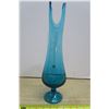 Image 3 : Blue Footed 1970s Vase 15.5" Tall
