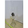 Image 3 : Older Clear Glass Oil Lamp and Shade