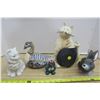 Image 1 : Lot of Duck, Rabbit, and Cat Ornaments