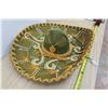 Image 2 : Vintage Green Sombrero 25" Wide from Brim to Brim Stamped Pigalle