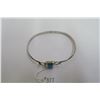 Image 3 : Silver (.925) and turquoise bracelet