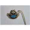 Image 4 : Sterling box chain necklace, 23” with dragon pendant