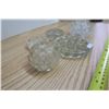 Image 3 : Lot of glass flower frogs, assorted sizes (5)