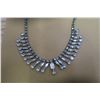 Image 3 : Continental rhinestone necklace and screw back chandelier earring set