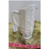 Image 1 : Milk glass Panelled Grape pitcher, Westmoreland Glass Company