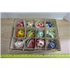 Image 1 : 475. Box of decorated satin Christmas balls