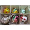 Image 5 : 475. Box of decorated satin Christmas balls
