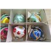 Image 6 : 475. Box of decorated satin Christmas balls
