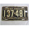Image 1 : 1952 Saskatchewan License Plate