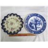 Image 1 : 2 Antique Flow Blue Plates