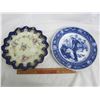 Image 2 : 2 Antique Flow Blue Plates